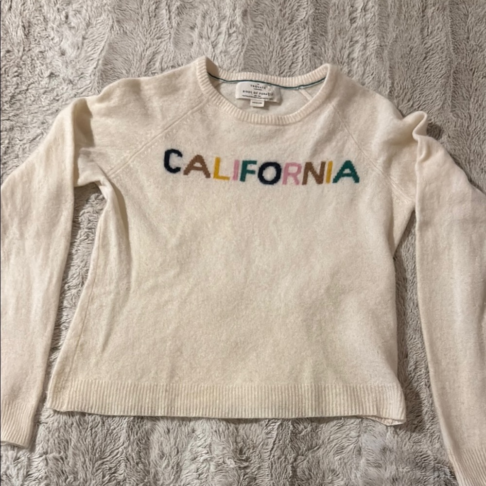 Trovata cashmere Cream California Crew Neck Sweater
